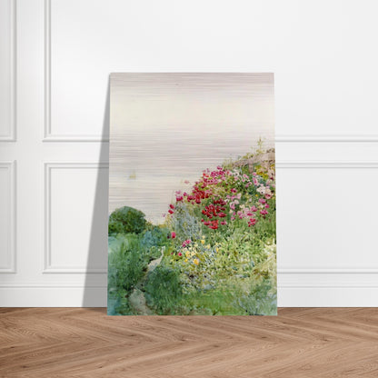 Field of Poppies, Isles of Shaos, Appledore - Childe Hassam Brushed Aluminum Print - 70x100 cm / 28x40 inches | Childe Hassam Aluminum Print | Childe Hassam Prints
