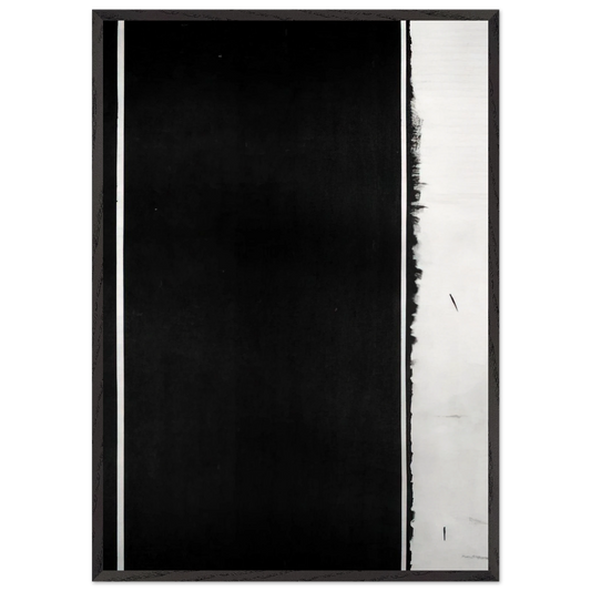 The Station of the Cross - Twelfh Station - Barnett Newman 70x100 cm / 28x40 inches Framed Art Print – Black Wooden Frame