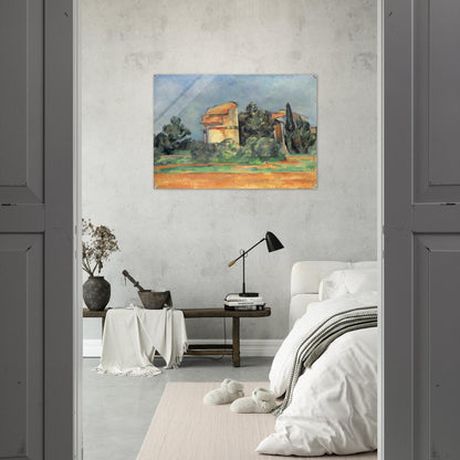 The Pigeon Tower At Bellevue - Paul Cézanne Acrylic Print - 70x100 cm / 28x40″ inches