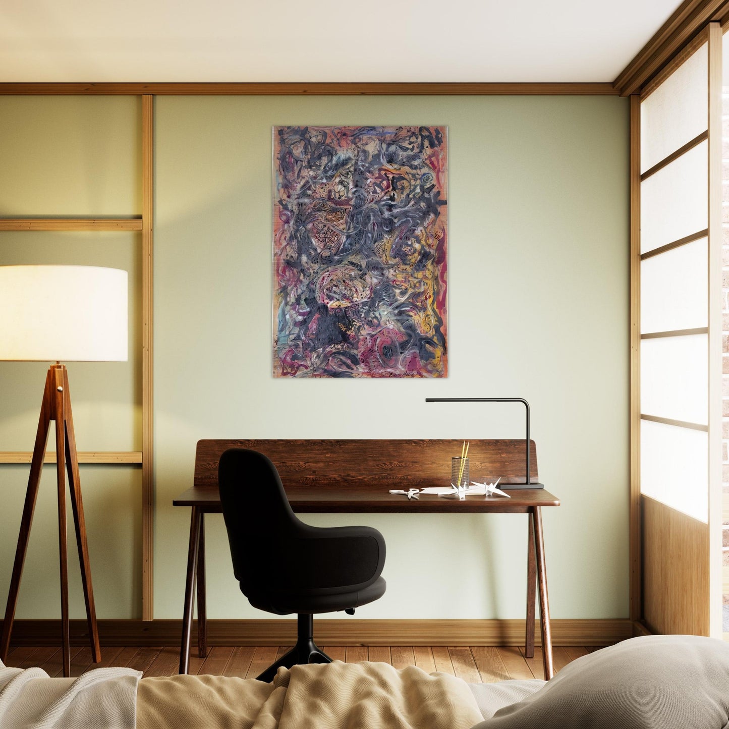 PATTERN - Jackson Pollock Brushed Aluminum Print - 70x100 cm / 28x40 inches | Jackson Pollock Aluminum Print | Jackson Pollock Prints