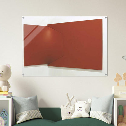 Dittico rosso - 1966 - Enrico Castellani Acrylic Print - 70x100 cm / 28x40″ inches
