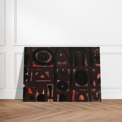 Night Forms - 1950 - Adolph Gottlieb Brushed Aluminum Print - 70x100 cm / 28x40 inches | Adolph Gottlieb Aluminum Print | Adolph Gottlieb Prints
