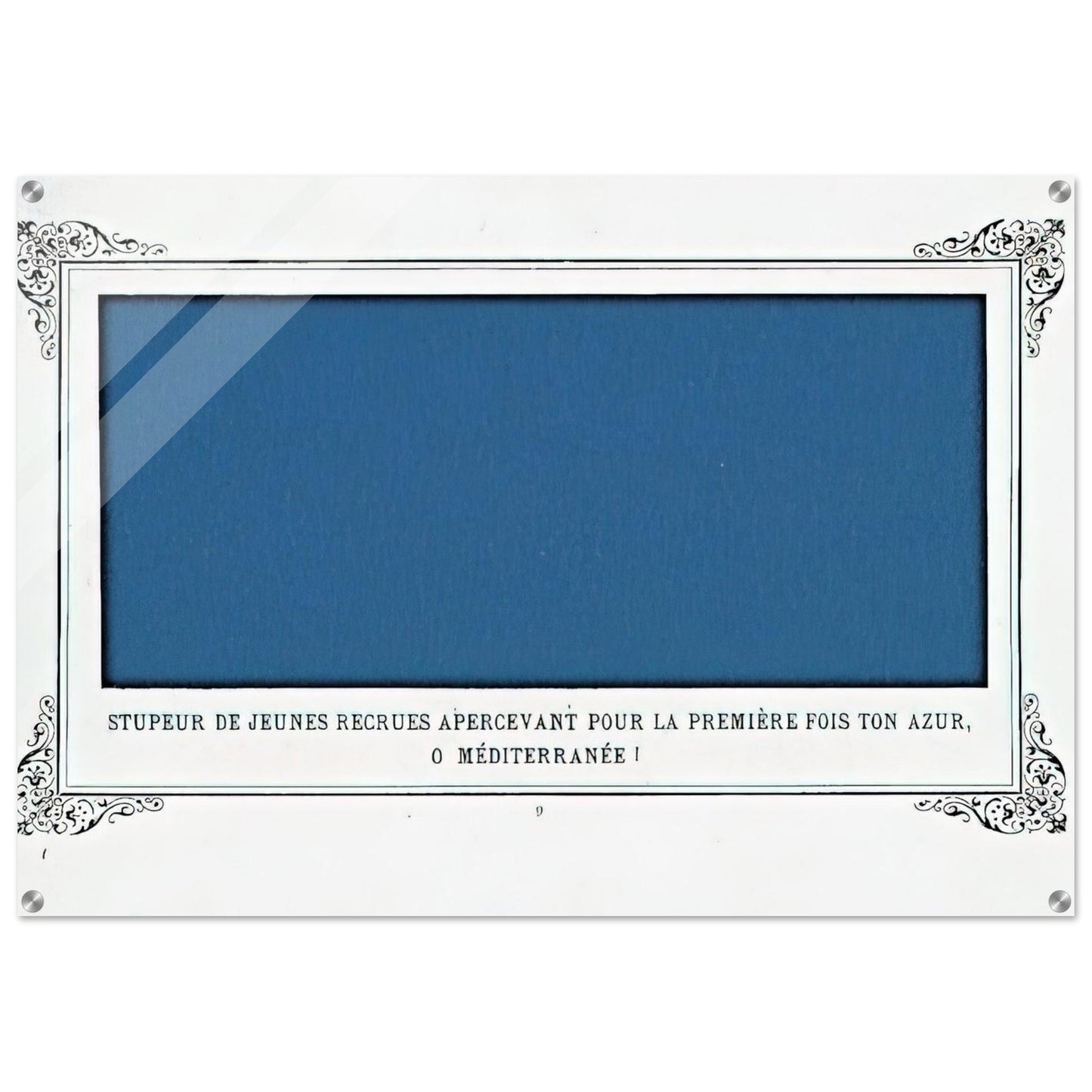 The Awe of Navy Recruits Seeing for the First Time Your Blue, O Mediterranean Sea! - Alphonse Allais Acrylic Print - 70x100 cm / 28x40″ inches