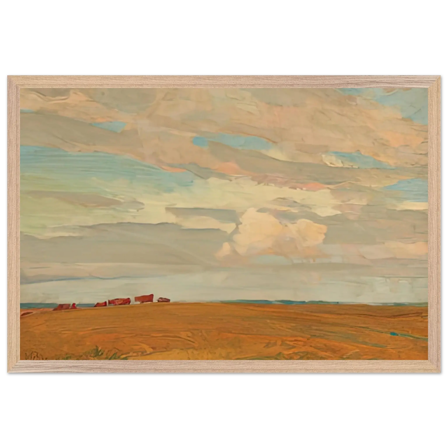 Maynard Dixon - PRAIRIE SAND HILL CAMP MAY 1921 1921 Wall art - 20x25 cm / 8x10 Inches - Premium Wooden Framed Poster With Fine Art Paper - White frame