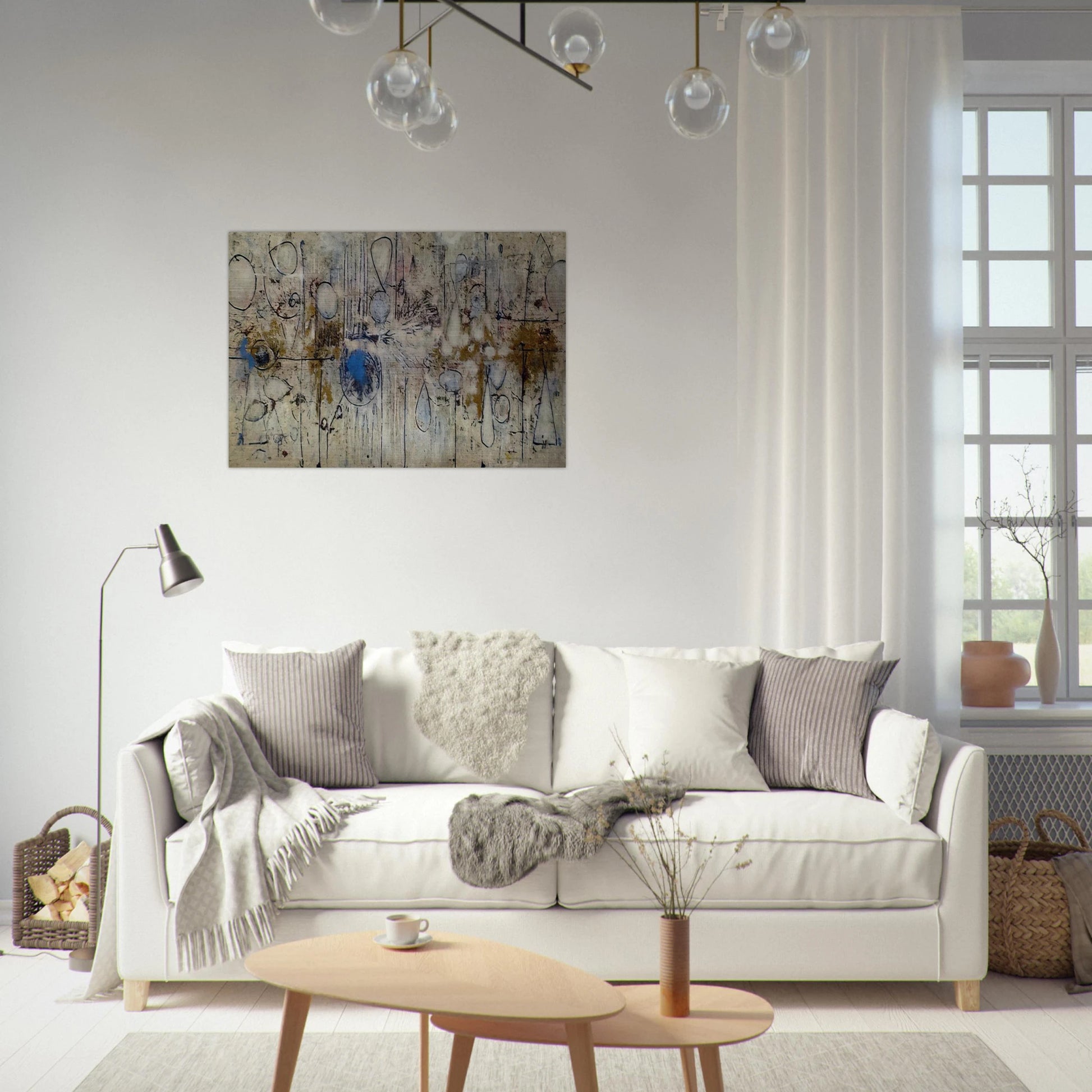 By the Sea - 1957 - Richard Pousette-Dart Brushed Aluminum Print - 70x100 cm / 28x40 inches | Richard Pousette-Dart Aluminum Print | Richard Pousette-Dart Prints