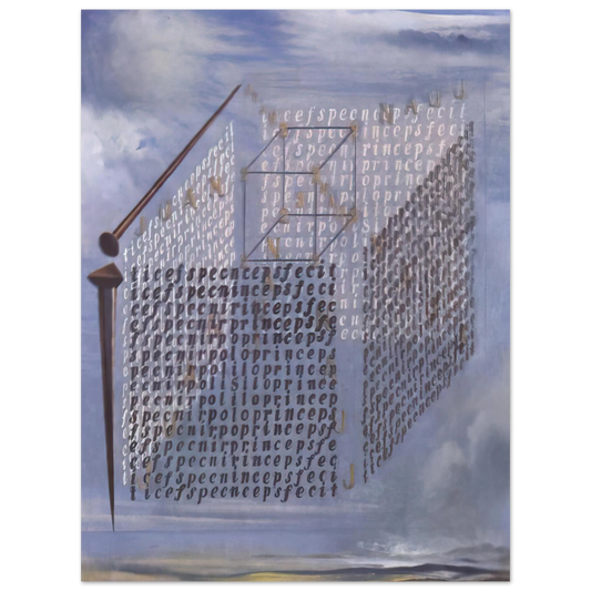 Salvador Dali - A PROPOS OF THE TREATISE ON CUBIC FORM BY JUAN DE HERRERA  75x100 cm / 30x40inches Fine Art Poster