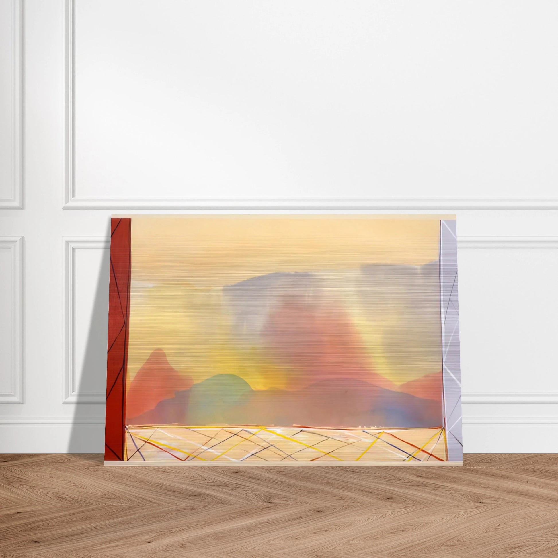 Sun In The East - 1988 - Ronnie Landfield Brushed Aluminum Print - 70x100 cm / 28x40 inches | Ronnie Landfield Aluminum Print | Ronnie Landfield Prints