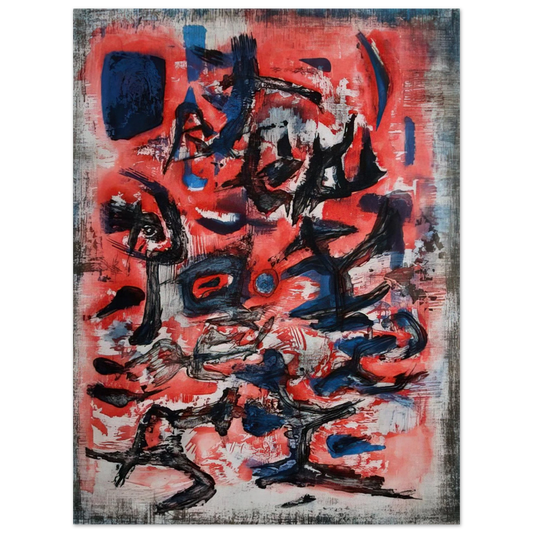 Zao Wou-Ki - SIGNES EN MOUVEMENT 1957  75x100 cm / 30x40inches Fine Art Poster