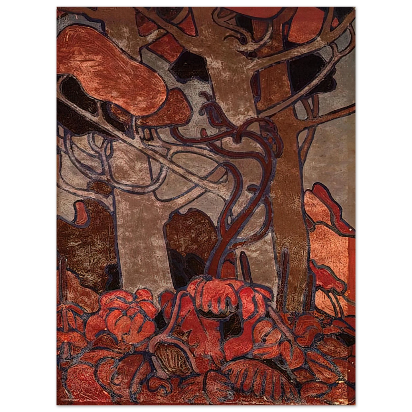 Tom Thomson - FOREST UNDERGROWTH I 1916  75x100 cm / 30x40inches Fine Art Poster
