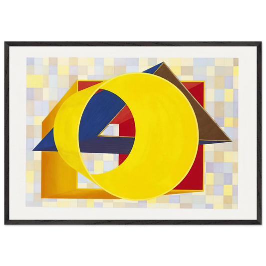 Prime Moments II - Al Held 70x100 cm / 28x40 inches Framed Art Print – Black Wooden Frame