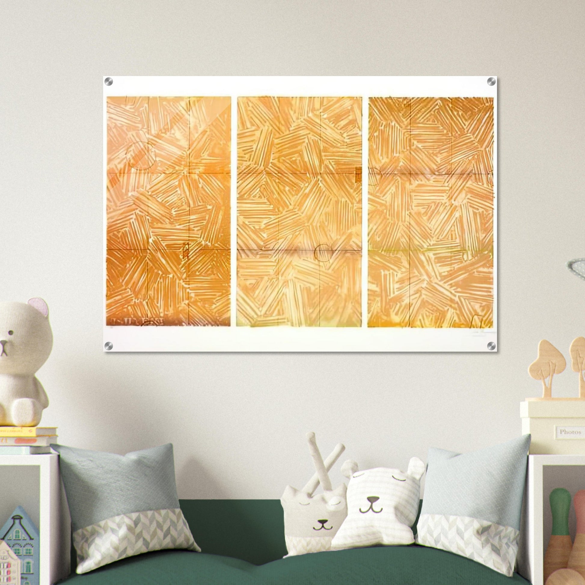 USUYUKI 1979 - Jasper Johns Acrylic Print - 70x100 cm / 28x40″ inches | Jasper Johns Wall Art | Jasper Johns Prints