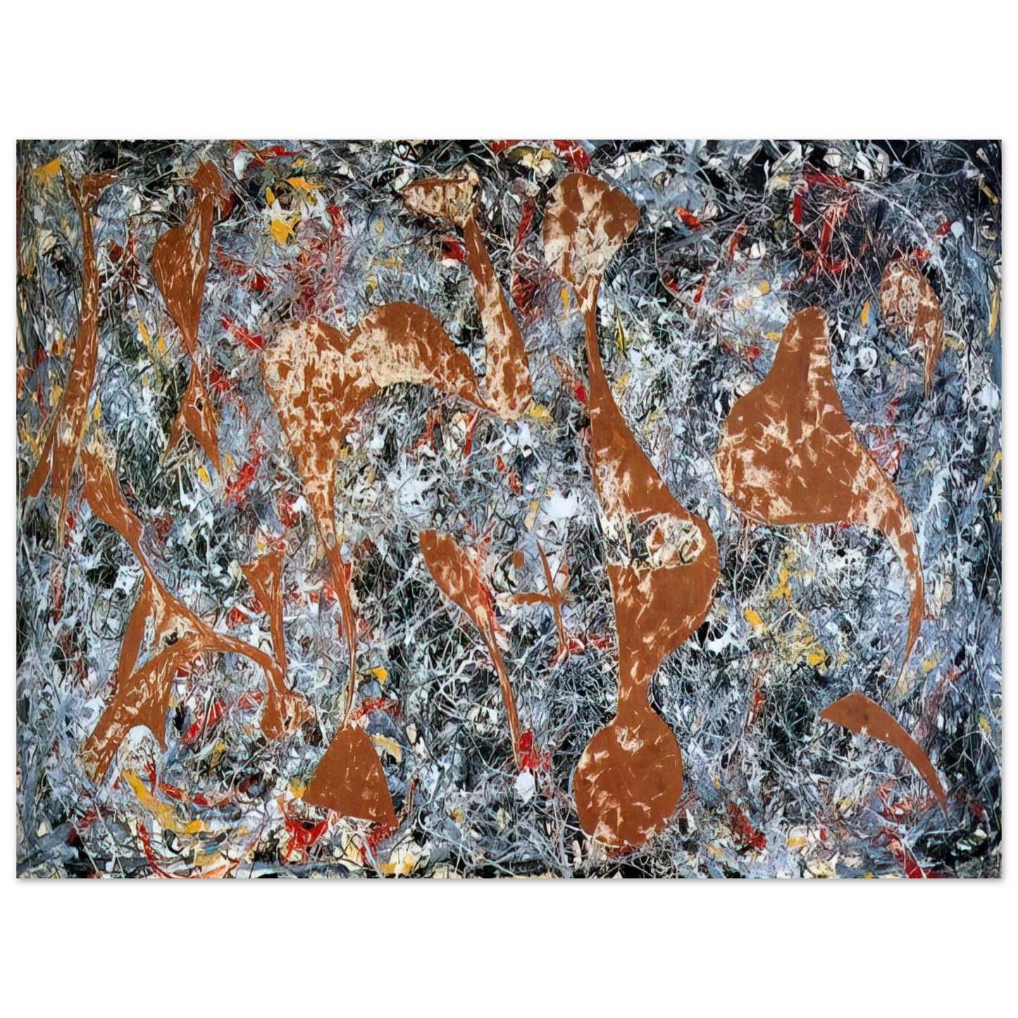 Jackson Pollock - NUMBER 7 OUT OF THE WEB 1949  75x100 cm / 30x40inches Fine Art Poster