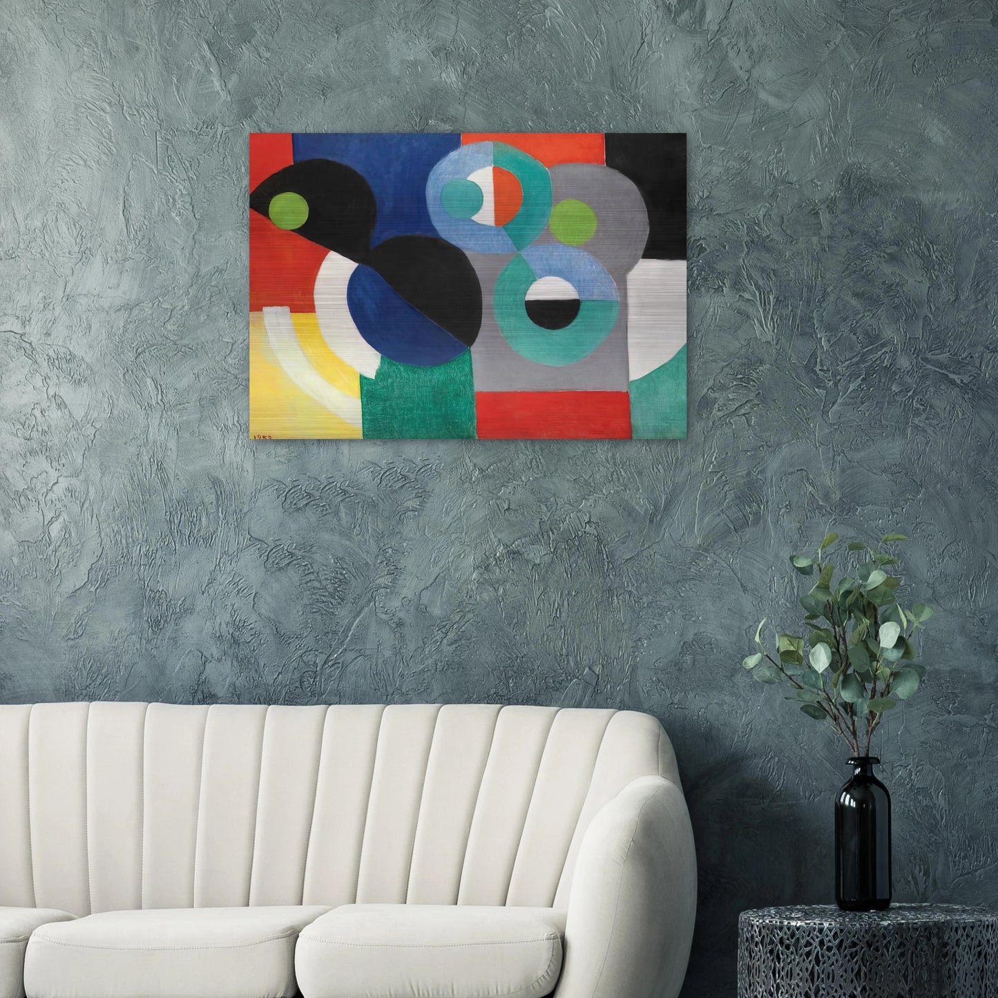 RYTHME COLORE - Sonia Delaunay Brushed Aluminum Print - 70x100 cm / 28x40 inches | Sonia Delaunay Aluminum Print | Sonia Delaunay Prints