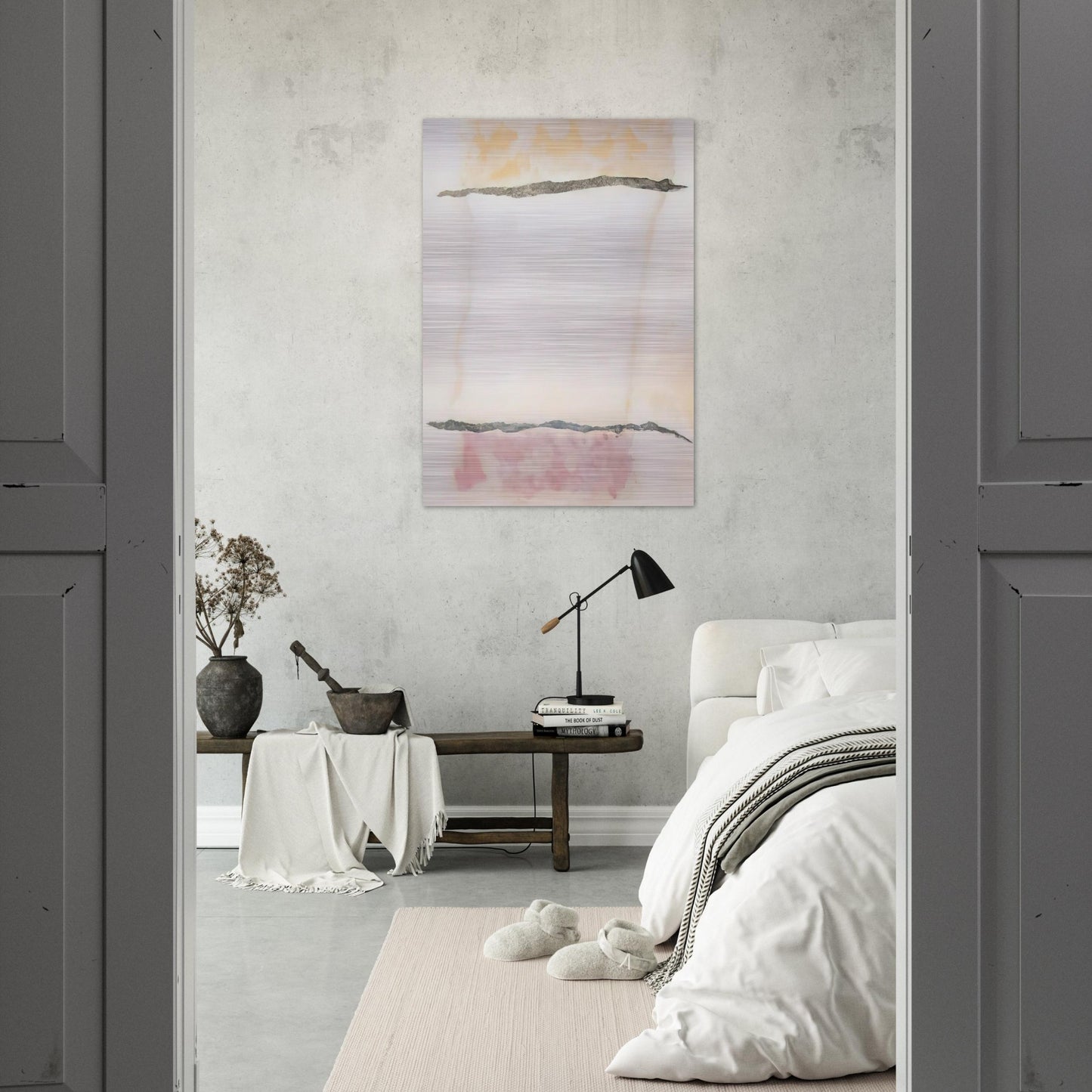Infinity Field, Lefkada Series #3 - 1978 - Theodoros Stamos Brushed Aluminum Print - 70x100 cm / 28x40 inches | Theodoros Stamos Aluminum Print | Theodoros Stamos Prints