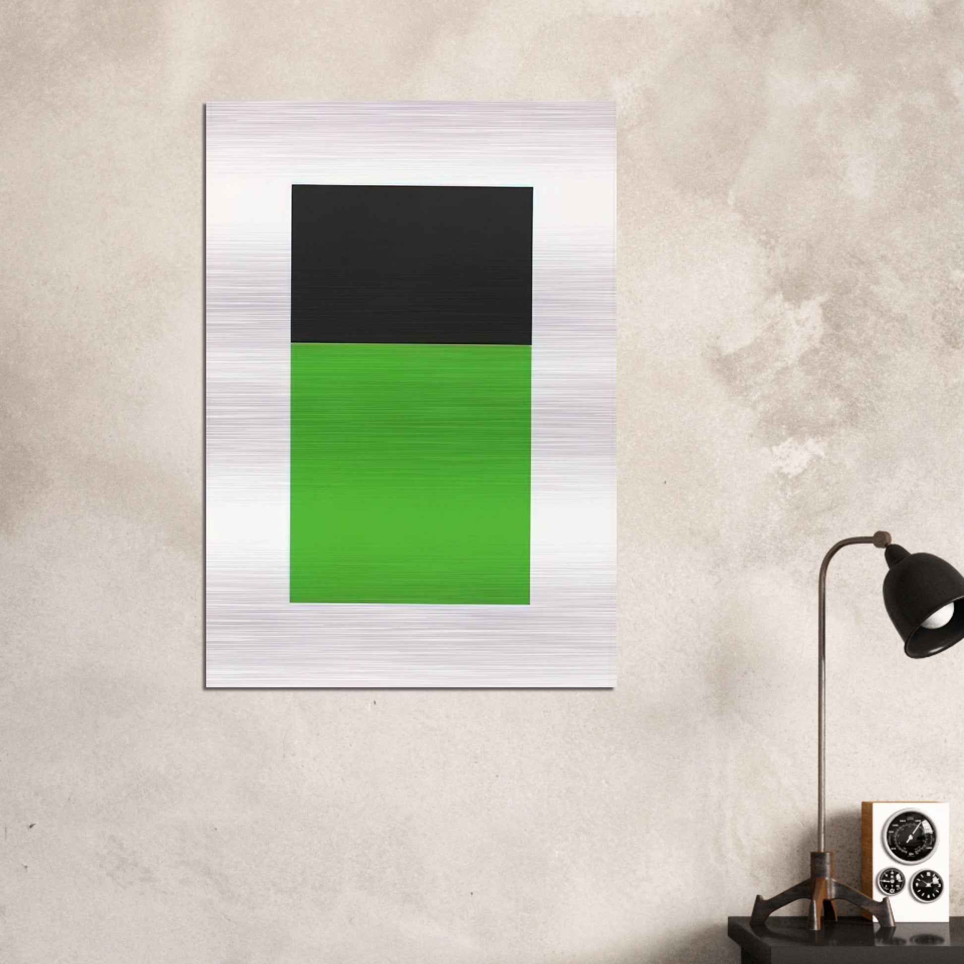 Black-Green from the Series of Ten Lithographs - Ellsworth Kelly Brushed Aluminum Print - 70x100 cm / 28x40 inches | Ellsworth Kelly Aluminum Print | Ellsworth Kelly Prints