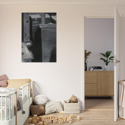 TOWNSCAPE 1968 - Gerhard Richter Brushed Aluminum Print - 70x100 cm / 28x40 inches | Gerhard Richter Aluminum Print | Gerhard Richter Prints