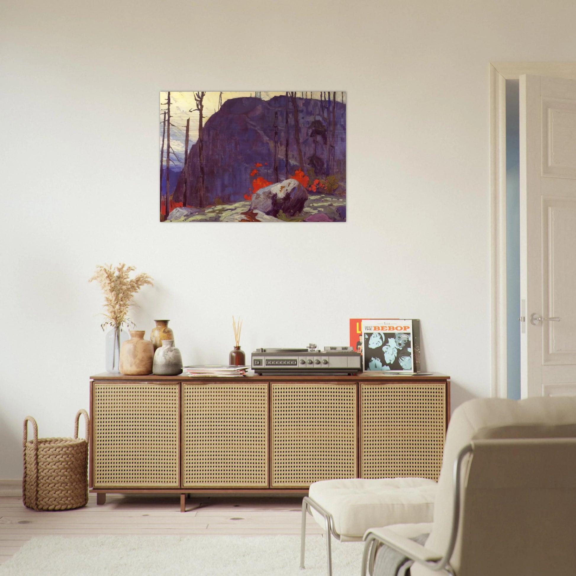 Algoma Hill - 1920 - Lawren Harris Brushed Aluminum Print - 70x100 cm / 28x40 inches | Lawren Harris Aluminum Print | Lawren Harris Prints