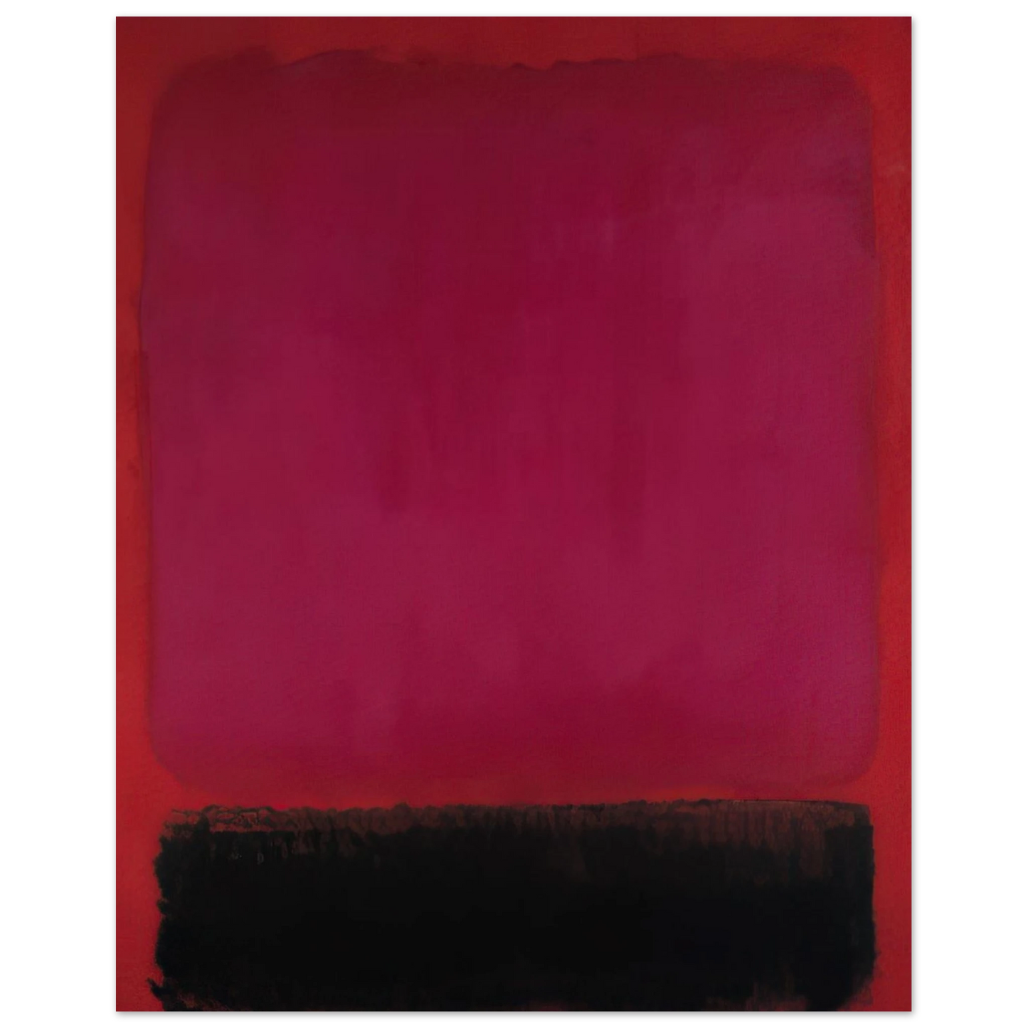 Helen Frankenthaler - Untitled - 1967 Wall art - 45x60 cm / 18x24 inches - Premium Wooden Framed Poster With Fine Art Paper-canvas - Black frame