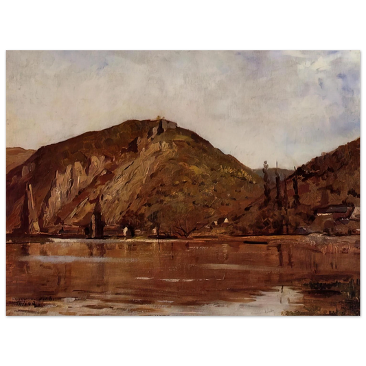 Theo van Rysselberghe - MEUSE RIVER AROUND NAMUR 1880  75x100 cm / 30x40inches Fine Art Poster