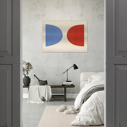 Blue and Orange - Ellsworth Kelly Brushed Aluminum Print - 70x100 cm / 28x40 inches | Ellsworth Kelly Aluminum Print | Ellsworth Kelly Prints