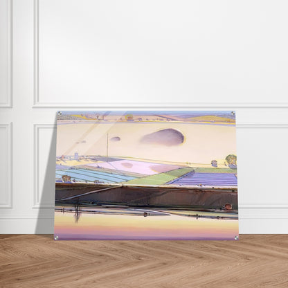 River Cloud - 2002 - Wayne Thiebaud Acrylic Print - 70x100 cm / 28x40″ inches