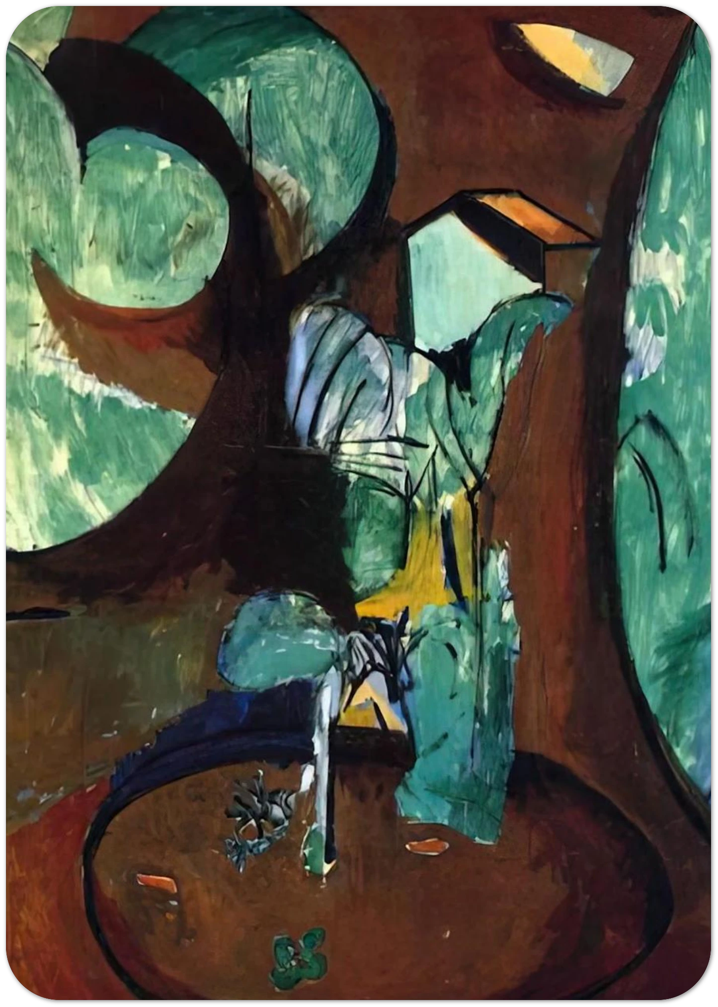 GARDEN AT ISSY By Henri Matisse Pack of 10 Post Cards | Henri Matisse Post Cards | A6 (10.5 x 14.8 cm) - 4.1 x 5.8 inches