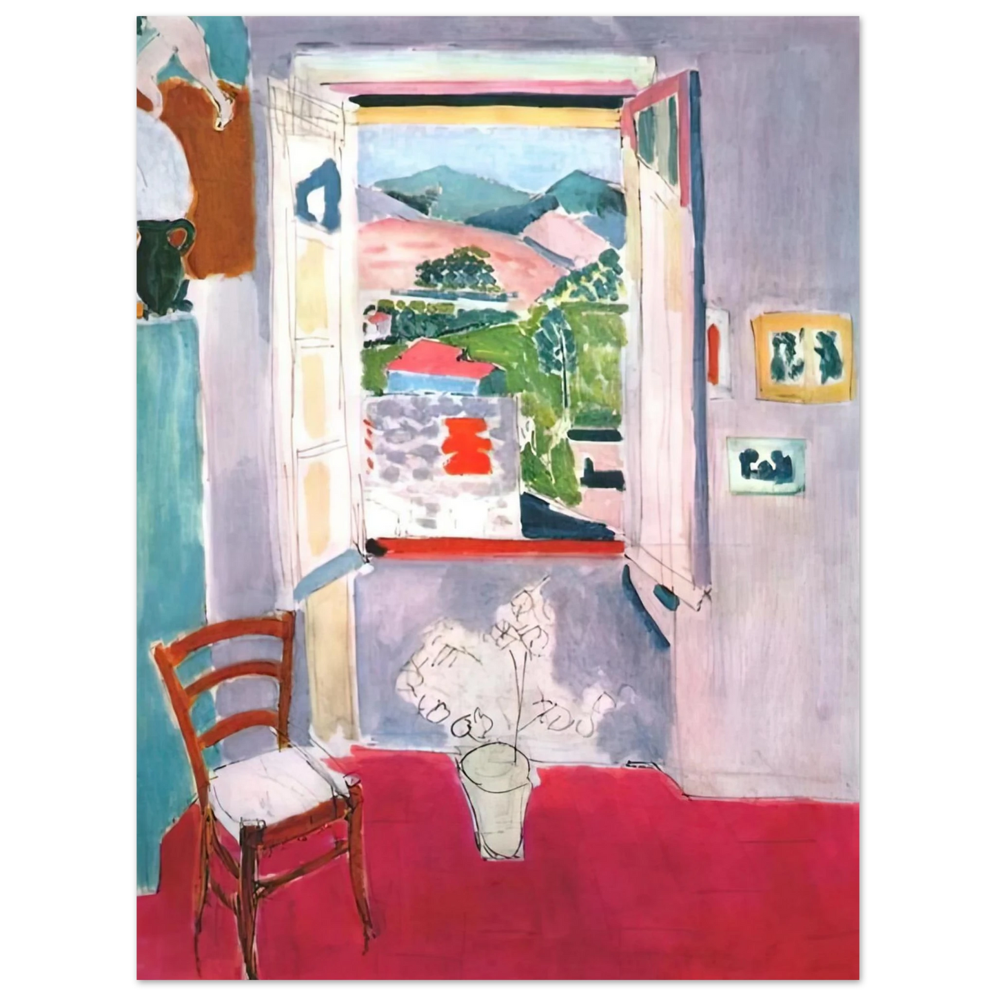 Henri Matisse - OPEN WINDOW AT COLLIOURE 1910  75x100 cm / 30x40inches Fine Art Poster