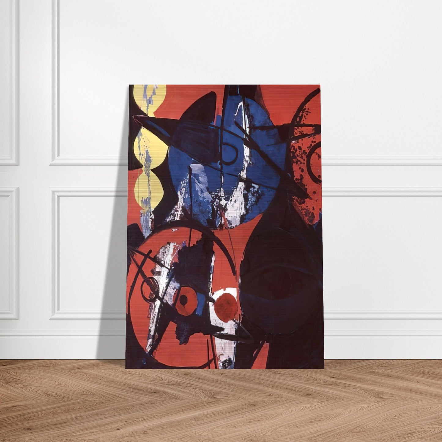 Blaufeuer - 1964 - Ernst Wilhelm Nay Brushed Aluminum Print - 70x100 cm / 28x40 inches | Ernst Wilhelm Nay Aluminum Print | Ernst Wilhelm Nay Prints