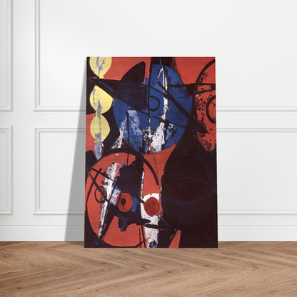 Blaufeuer - 1964 - Ernst Wilhelm Nay Brushed Aluminum Print - 70x100 cm / 28x40 inches | Ernst Wilhelm Nay Aluminum Print | Ernst Wilhelm Nay Prints