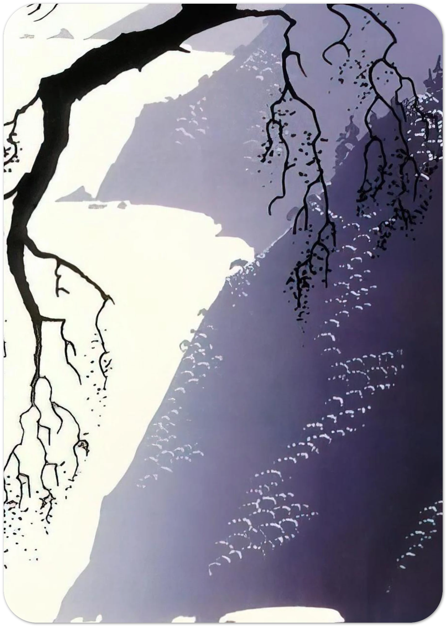 Gray Mist By Eyvind Earle Pack of 10 Post Cards | Eyvind Earle Post Cards | A6 (10.5 x 14.8 cm) - 4.1 x 5.8 inches