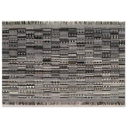 OPEN LETTER 1958 - Anni Albers Brushed Aluminum Print - 70x100 cm / 28x40 inches | Anni Albers Aluminum Print | Anni Albers Prints