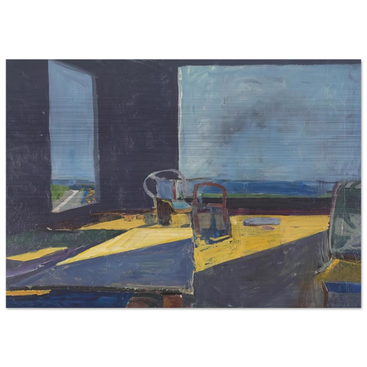 Interior with View of the Ocean - Richard Diebenkorn Brushed Aluminum Print - 70x100 cm / 28x40 inches | Richard Diebenkorn Aluminum Print | Richard Diebenkorn Prints