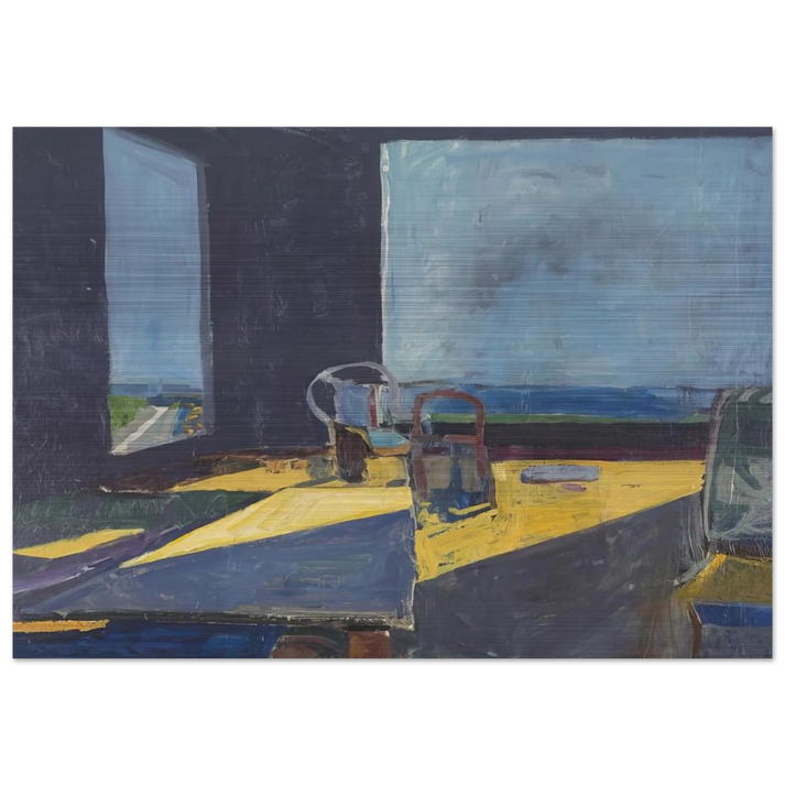 Interior with View of the Ocean - Richard Diebenkorn Brushed Aluminum Print - 70x100 cm / 28x40 inches | Richard Diebenkorn Aluminum Print | Richard Diebenkorn Prints