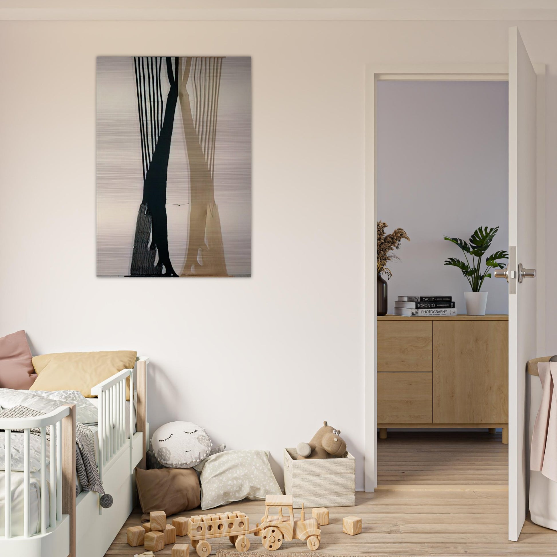 THE KING I 1962 - Lenore Tawney Brushed Aluminum Print - 70x100 cm / 28x40 inches | Lenore Tawney Aluminum Print | Lenore Tawney Prints