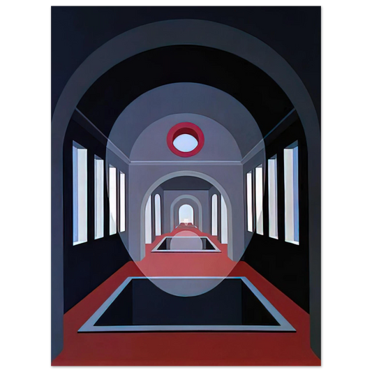 Clarence Holbrook Carter - Transection #15 - 1972  75x100 cm / 30x40inches Fine Art Poster