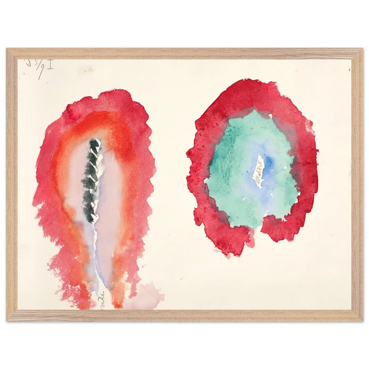 Hilma af Klint - WHEAT AND WORMWOOD 1922 Wall art - A1 (59.4 x 84.1  cm) - Fine Art Poster - -