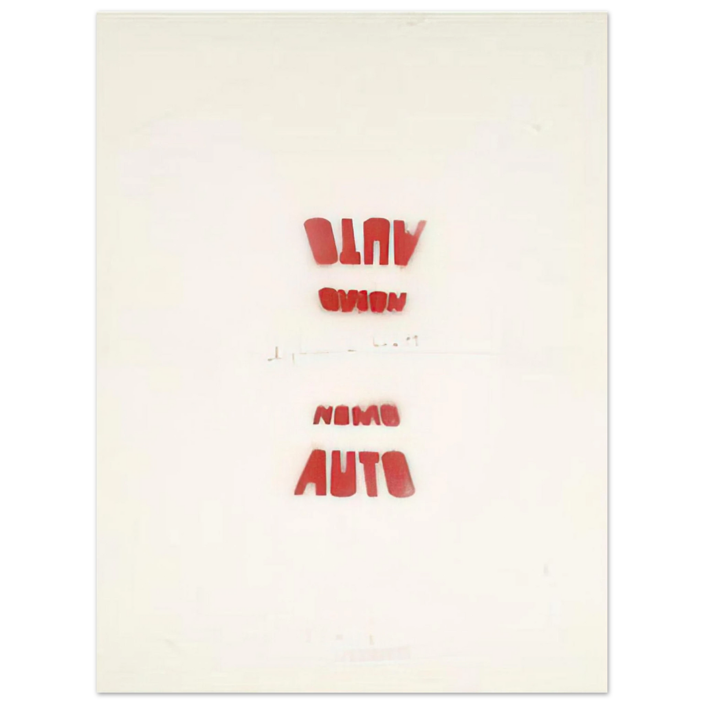 Alighiero Boetti - AUTO NOMO I VEDENTI 1979  75x100 cm / 30x40inches Fine Art Poster