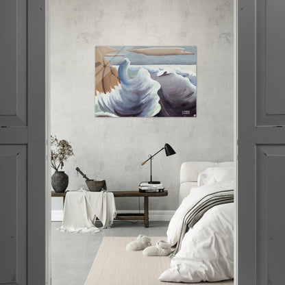 Shoreline - Art Nouveau Modern - Lawren Harris Acrylic Print - 70x100 cm / 28x40″ inches