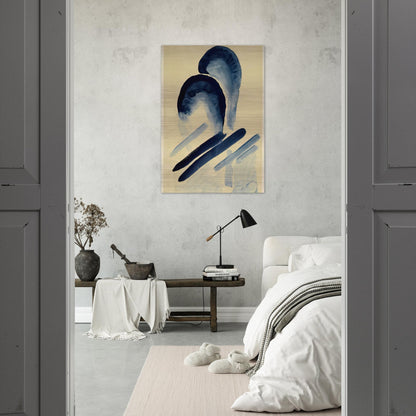 Blue-03 - Georgia O'Keeffe Brushed Aluminum Print - 70x100 cm / 28x40 inches | Georgia O'Keeffe Aluminum Print | Georgia O'Keeffe Prints