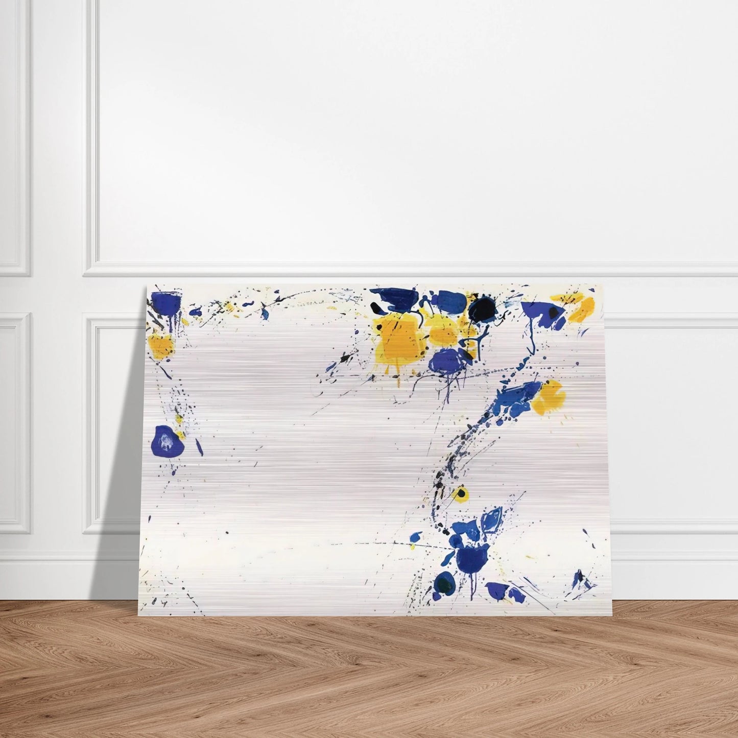 Foot Print - Sam Francis Brushed Aluminum Print - 70x100 cm / 28x40 inches | Sam Francis Aluminum Print | Sam Francis Prints
