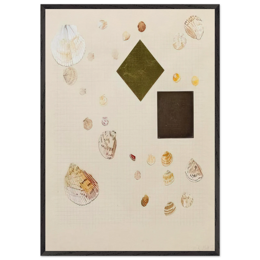 Homan-Ji III - 1995 - Jennifer Bartlett 70x100 cm / 28x40 inches Framed Art Print – Black Wooden Frame