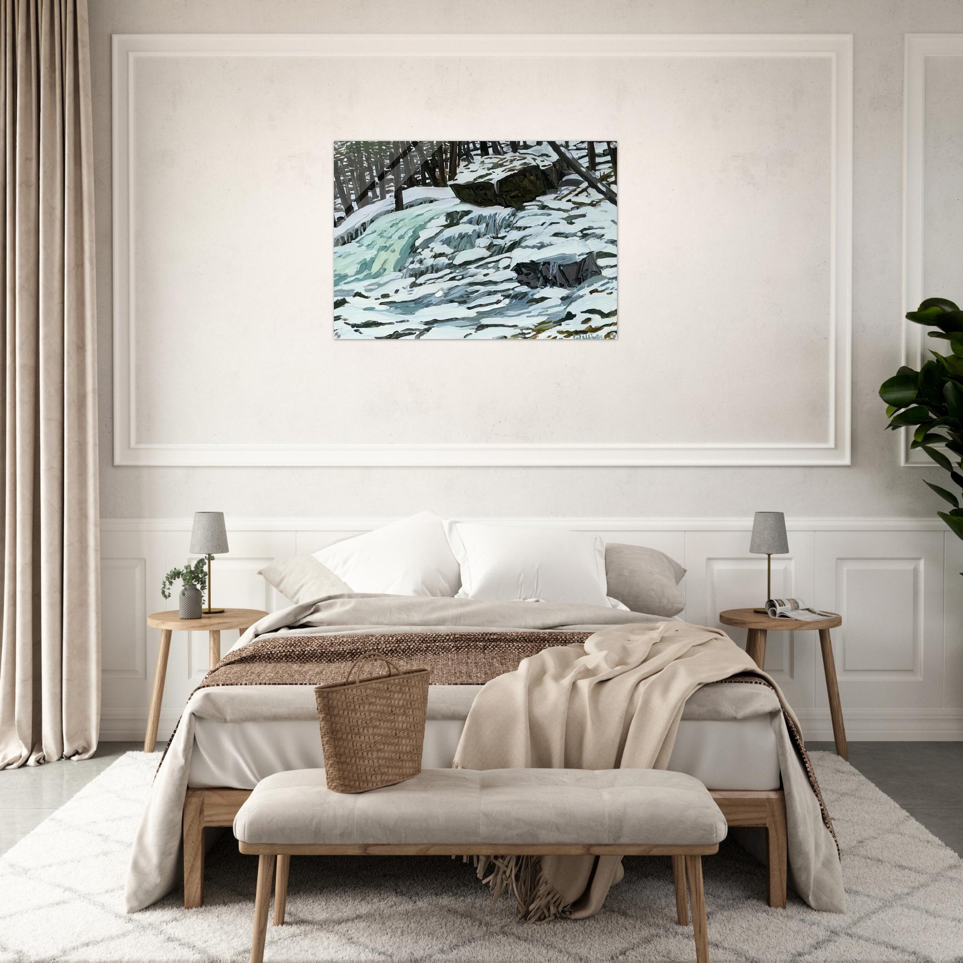 Study for Aqua Spring - 1997 - Neil Welliver Acrylic Print - 70x100 cm / 28x40″ inches