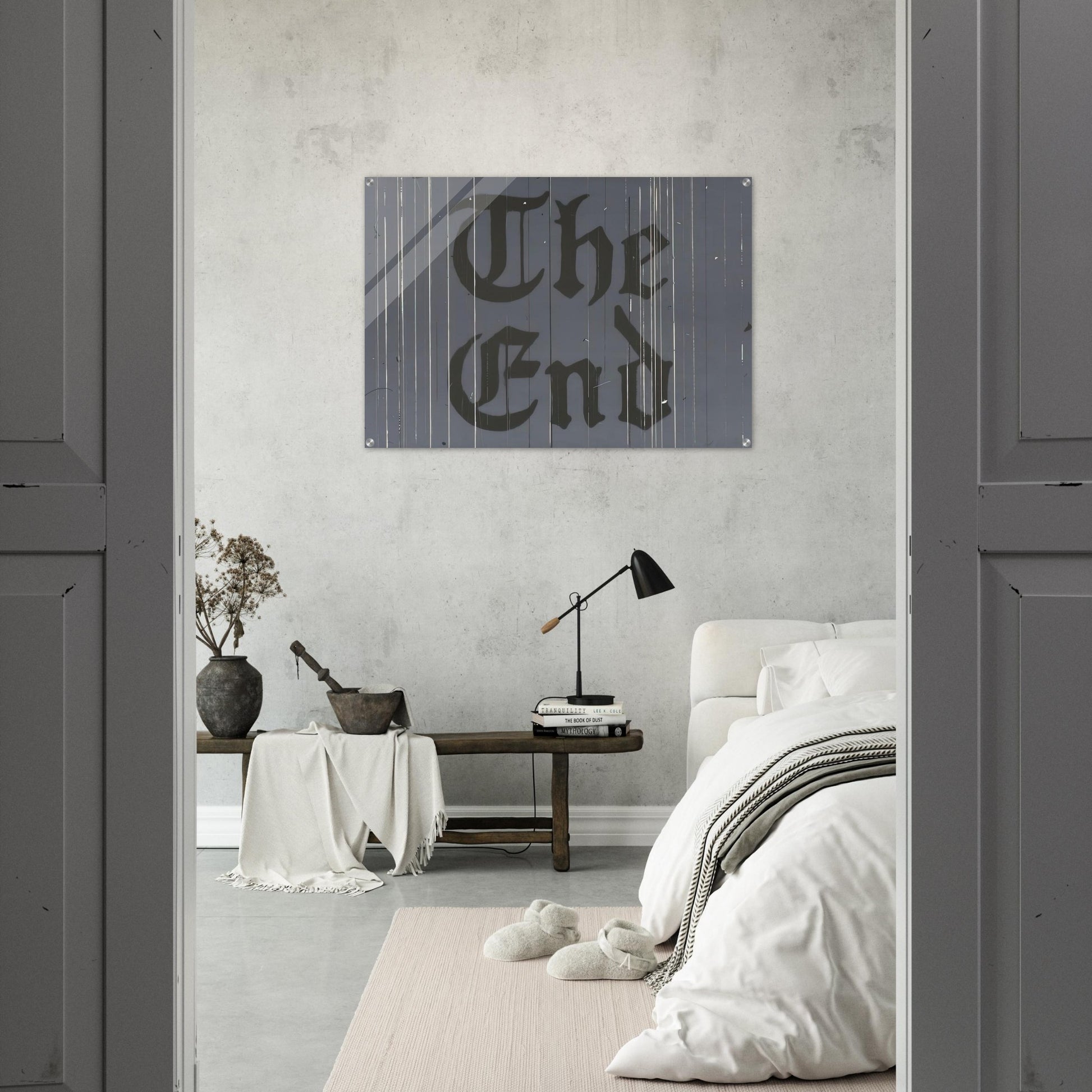 THE FINAL END 1991 - Edward Ruscha Acrylic Print - 70x100 cm / 28x40″ inches