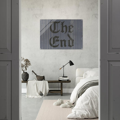 THE FINAL END 1991 - Edward Ruscha Acrylic Print - 70x100 cm / 28x40″ inches