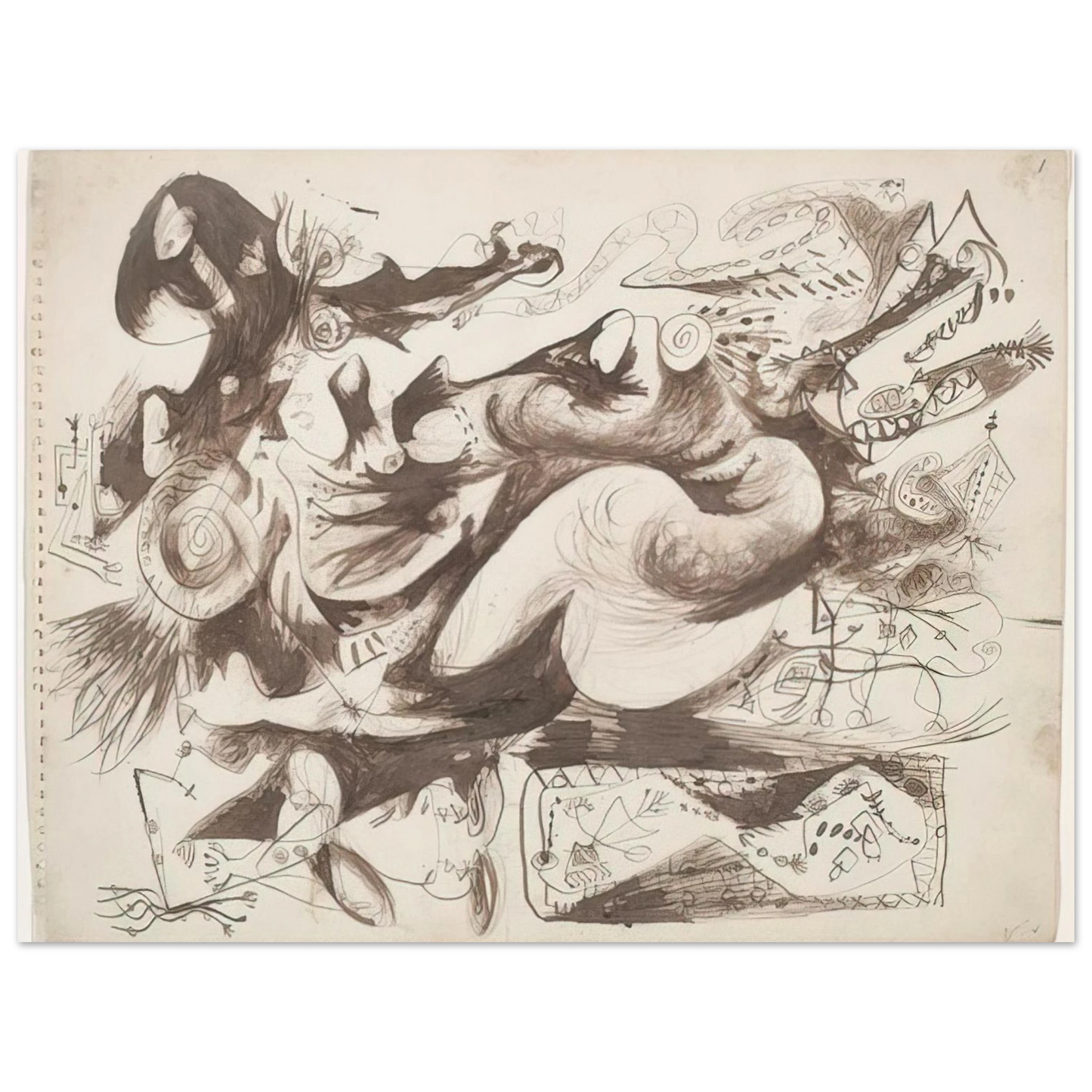 Jackson Pollock - UNTITLED O CONNOR THAW 770  75x100 cm / 30x40inches Fine Art Poster