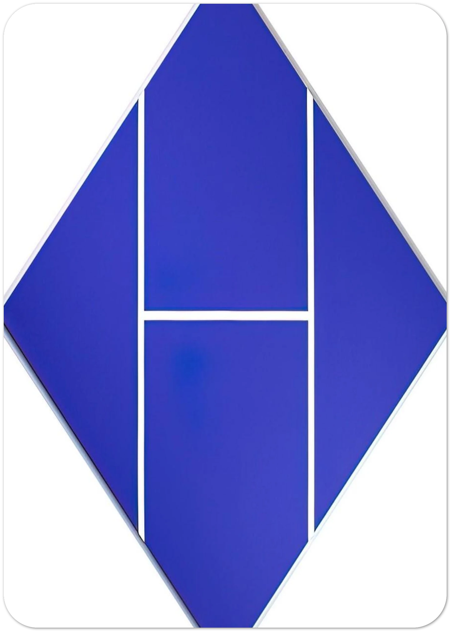 Cobalt - 1982 By Carmen Herrera Pack of 10 Post Cards | Carmen Herrera Post Cards | A6 (10.5 x 14.8 cm) - 4.1 x 5.8 inches