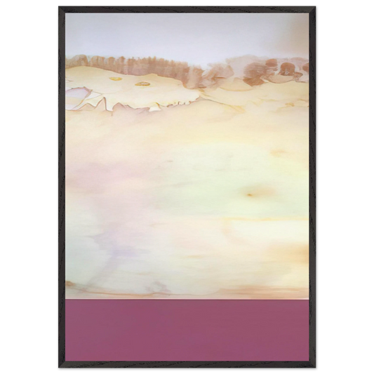 Akrab - 1969 - Ronnie Landfield 70x100 cm / 28x40 inches Framed Art Print – Black Wooden Frame