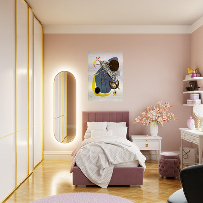 SMALL WORLDS II 1922 - Wassily Kandinsky Brushed Aluminum Print - 70x100 cm / 28x40 inches | Wassily Kandinsky Aluminum Print | Wassily Kandinsky Prints