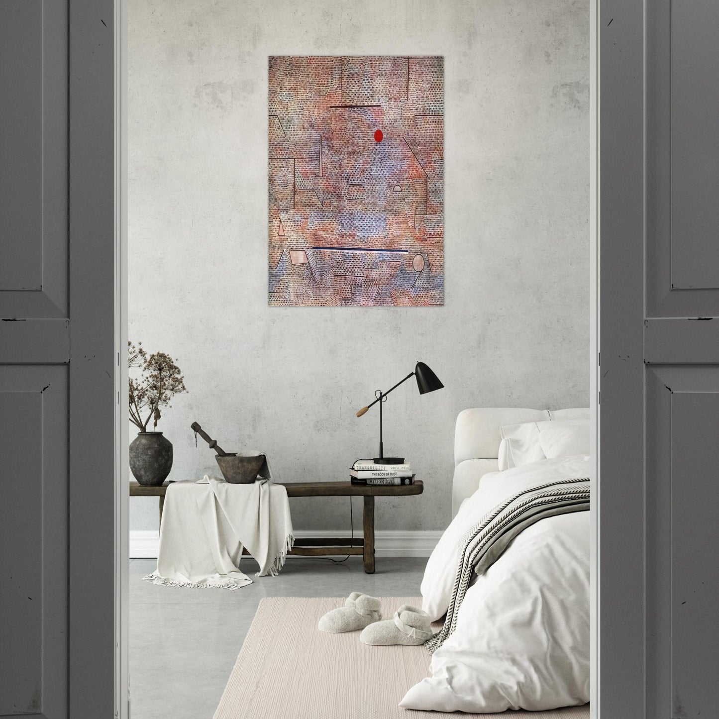 CACODEMONIC 1916 - Paul Klee Brushed Aluminum Print - 70x100 cm / 28x40 inches | Paul Klee Aluminum Print | Paul Klee Prints