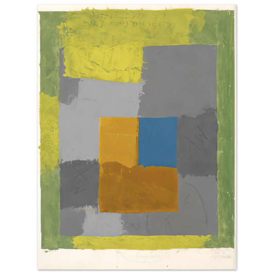 Josef Albers - STUDY FOR HOMAGE TO THE SQUARE 2  75x100 cm / 30x40inches Fine Art Poster